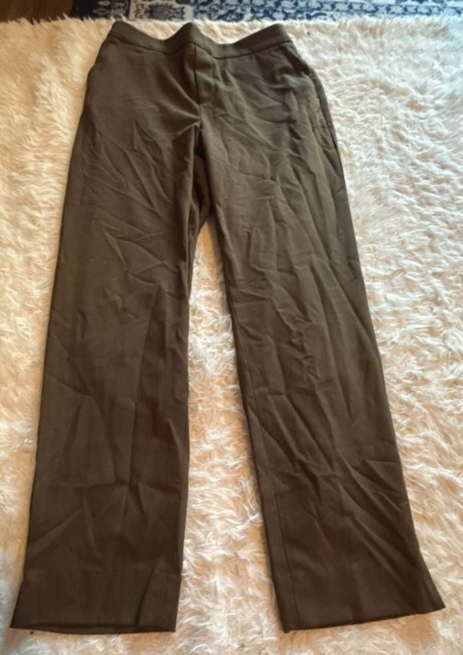Banana Republic Women's High-Rise Hayden Tapered Ankle Pants in Olive Green